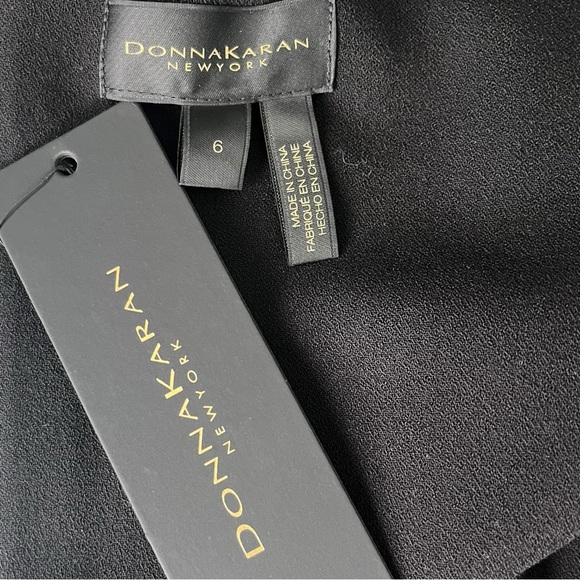 Donna Karan Keyhole Sheath Dress Womens 6 Black New With Tags - Picture 10 of 14